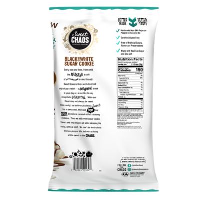 Image showing  Black & White Sugar Cookie Drizzled Popcorn, 5.5oz