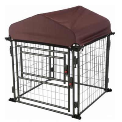 Image showing  3 ft. x 2.5 ft. x 2.5 ft. Welded Wire Deluxe Dog Kennel, Small