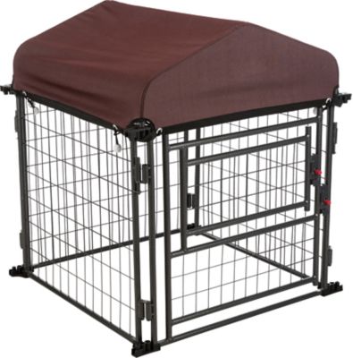 Image showing  3 ft. x 2.5 ft. x 2.5 ft. Welded Wire Deluxe Dog Kennel, Small