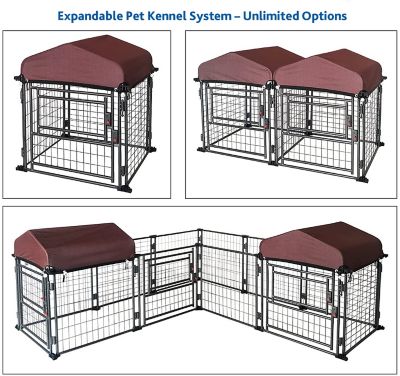 Image showing 6 th TRIXIE 3 ft. x 2.5 ft. x 2.5 ft. Welded Wire Deluxe Dog Kennel, Small