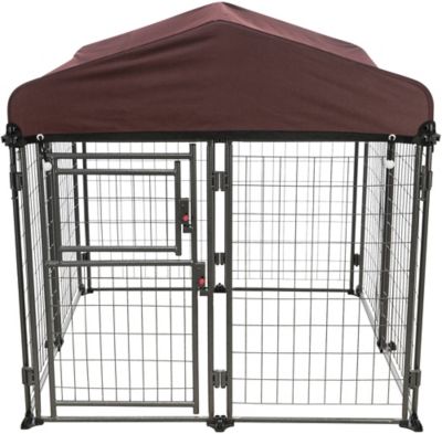 TRIXIE 4 ft. x 4 ft. x 4.5 ft. Deluxe Welded Wire Dog Kennel, Medium