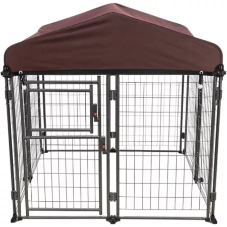 TRIXIE Deluxe Welded Wire Dog Kennel 4 ft x 4 ft x 4.5 ft Medium Dog Kennels