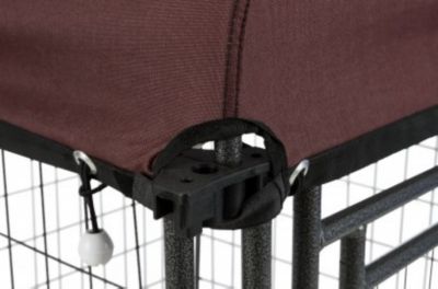 Image showing 9 th TRIXIE 4 ft. x 4 ft. x 4.5 ft. Welded Wire Deluxe Dog Kennel, Medium