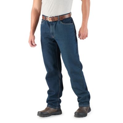 Berne Men's Relaxed Fit Mid-Rise Straight Leg 5-Pocket Jeans
