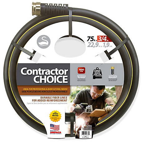 Swan 3/4 in. x 75 ft. Contractor Choice Hose