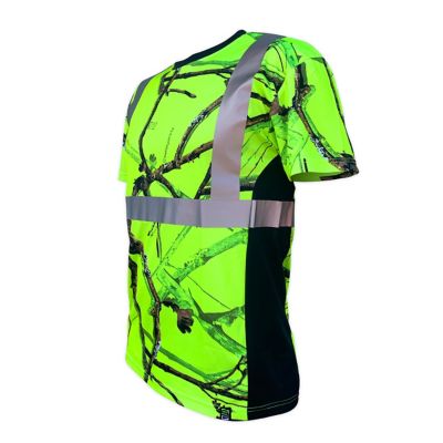 SafetyShirtz Unisex SS360 Backwoods Camo ANSI Class 2 T-Shirt