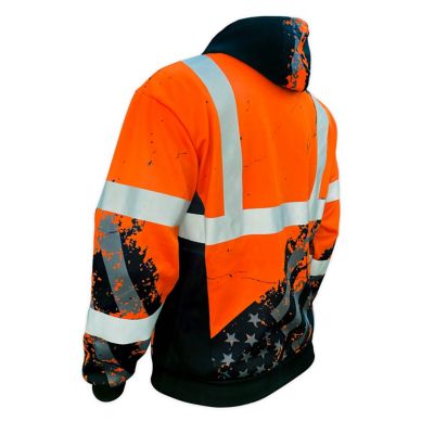 Image showing 1 th SafetyShirtz Unisex SS360 American Grit ANSI Class 3 Hoodie