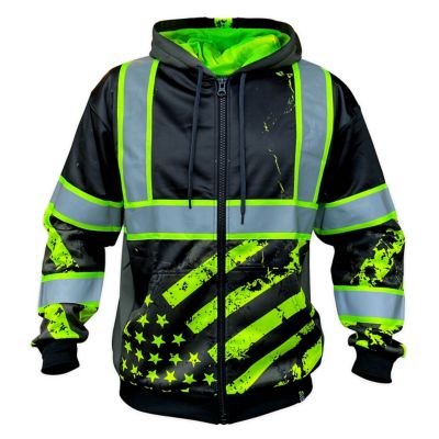Image showing  Unisex SS360 Stealth American Grit Enhanced Visibility Zip-Up Hoodie