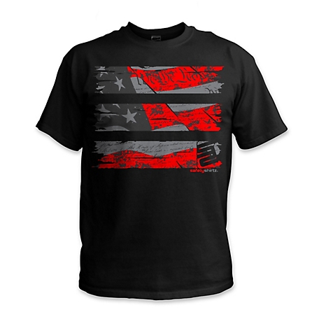 SafetyShirtz 61060501XL Stealth Old Glory Reflective High Visibility T