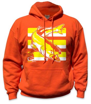 Image showing  Unisex Salmon High-Visibility Hoodie, Yellow/Black