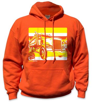 SafetyShirtz Unisex Dump Truck High-Visibility Hoodie, Black/Yellow