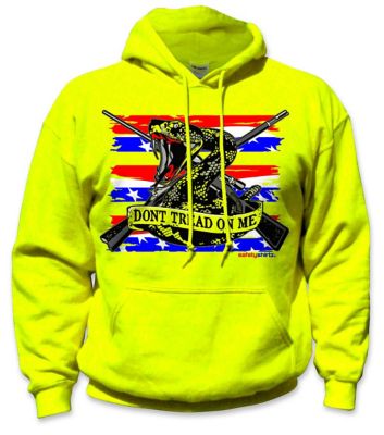 SafetyShirtz Unisex The Patriot High-Visibility Hoodie, Red/Black/Yellow