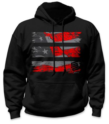 SafetyShirtz Unisex Stealth Old Glory Reflective High-Visibility Hoodie