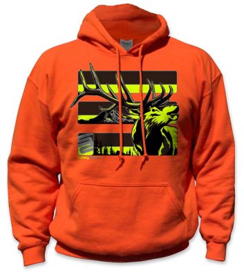Image showing 0 th SafetyShirtz Unisex Stealth Elk Reflective High-Visibility Hoodie, Yellow/Gray/Orange