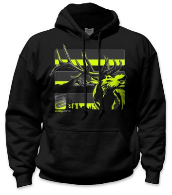 Image showing  Unisex Stealth Elk Reflective High-Visibility Hoodie, Yellow/Gray/Orange