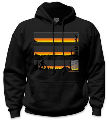 SafetyShirtz Unisex Stealth Sasquatch Reflective High-Visibility Hoodie, Yellow/Orange