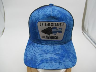 Image showing  WAV3 USA Flag Fish Trucker Hat