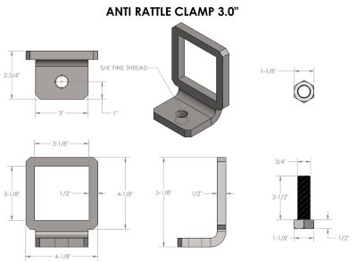 Image showing  Anti-Rattle Clamp, 3 in.