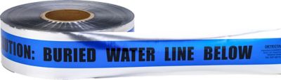 Mutual Industries 2 in. x 1,000 ft. Underground Detectable Buried Water Line Marking Tape