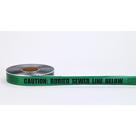 Mutual Industries 1,000 ft. Underground Detectable Sewer Line Marking Tape