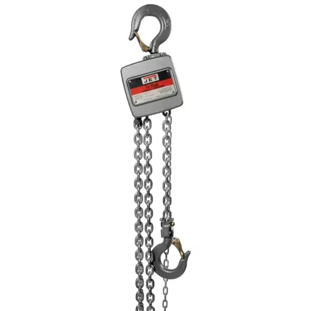 JET Aluminum Manual Chain Hoist AL100-050-10 1/2 Ton Capacity 10 Feet Lift Chain Hoists