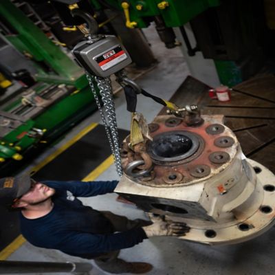 Image showing 5 th JET 0.5-Ton 15 ft. Lift AL100-050-10 Aluminum Hand Chain Hoist