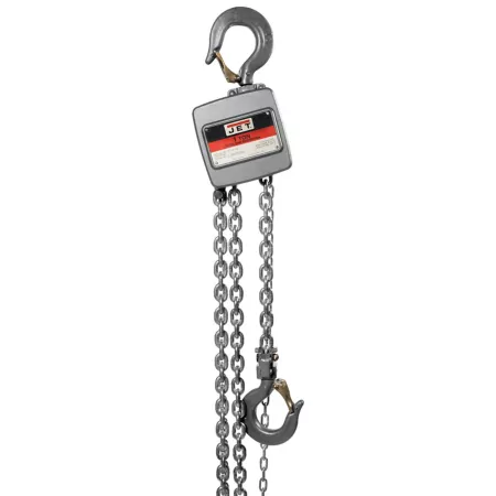 JET Aluminum Manual Chain Hoist AL100-100-10 1 Ton Capacity 10 Feet Lift Chain Hoists