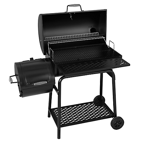 Royal Gourmet Charcoal Grill with High Heat-Resistant BBQ Gloves, Black, Offset Smoker, CC1830FG