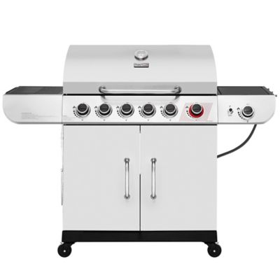 Royal Gourmet 6-Burner Propane Gas BBQ Cabinet Style Grill with Sear & Side Burner & 4 Caster Wheels, 71,000 BTU