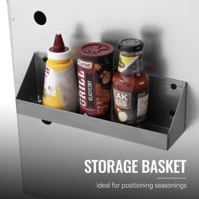 Image showing  6-Burner Propane Gas Grill with Cabinet, Sear and Side Burner, Gray