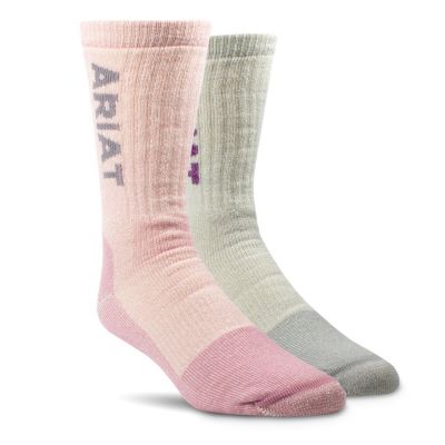 Ariat Midweight Merino Wool Blend Socks, AR2908-981-L