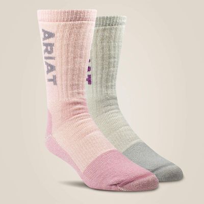 Ariat Midweight Merino Wool Blend Socks, AR2908-981-L