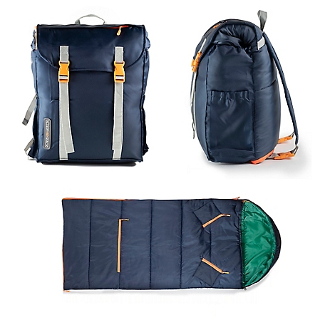 mimish Sleep-n-pack, 37 F Packable Kid's Sleeping Bag & Backpack