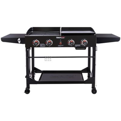 Royal Gourmet 4 Burner Propane Gas Portable Flat Top Grill and Griddle Combo with Folding Legs 48 000 BTU Black at Tractor Supply Co