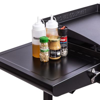 Image showing 7 th Royal Gourmet 4-Burner Portable Propane Gas Flat Top Grill and Griddle with Folding Legs, 610 sq. in., Black, GD402