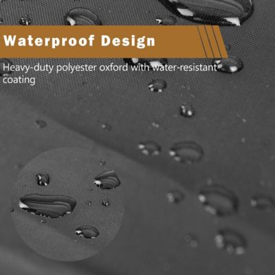 Image showing 5 th Creole Feast 58 in. Premium Oxford Grill Cover, Waterproof, Heavy-Duty for All-Year Weather Protection, CR2001