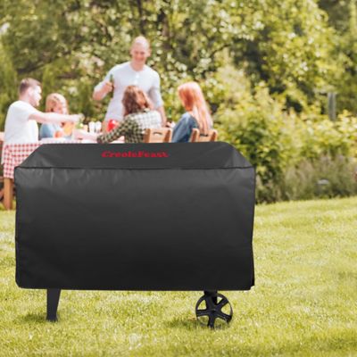 Image showing 8 th Creole Feast 58 in. Premium Oxford Grill Cover, Waterproof, Heavy-Duty for All-Year Weather Protection, CR2001