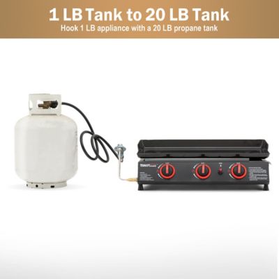 Image showing  5 ft. Propane Hose Adapter, 1 lb. Portable Appliance to 20 lb. LP Tank Converter with Type 1 Connection