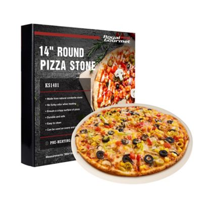 Royal Gourmet 14 in. Round Cordierite Pizza Stone for Oven or Grill, KS1401