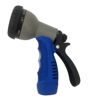 HoseCoil Rubber Tip Nozzle with 9-Pattern Adjustable Spray Head