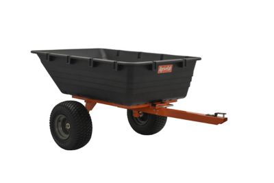 Agri-Fab Tow Behind 18 cu. ft. ATV Poly Swivel/Dump Cart 1000lb Capacity
