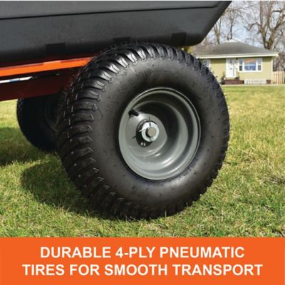 Image showing 7 th Agri-Fab 18 cu. ft. Tow-Behind ATV Poly Swivel/Dump Cart, 1000 lb. Max Capacity