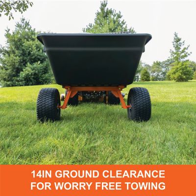 Image showing 9 th Agri-Fab 18 cu. ft. Tow-Behind ATV Poly Swivel/Dump Cart, 1000 lb. Max Capacity