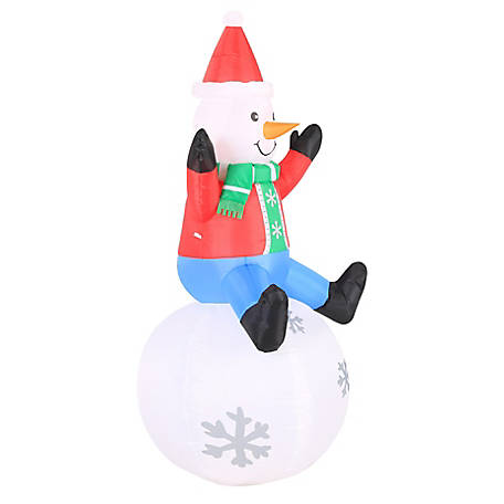 Funny Inflatable Snowman Outdoor Holiday Christmas Snowman Decoration Jumpsuits 
