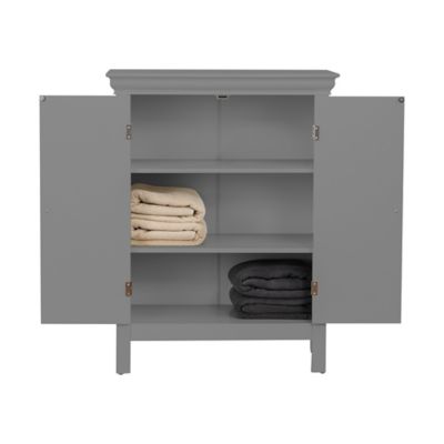 Image showing  15 in. x 10 in. x 34 in. Elegant Home Fashions Stratford Contemporary Wooden Floor Storage Cabinet