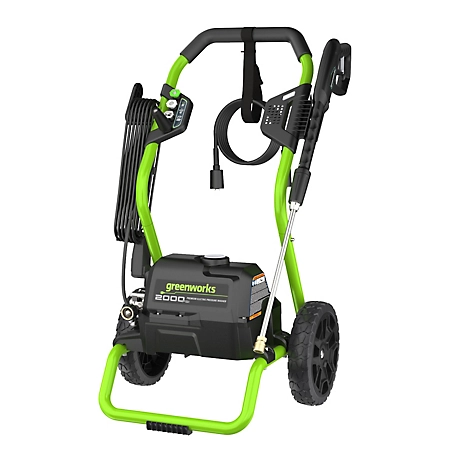 Greenworks 2000 PSI 1.1 GPM Cold Water Electric Pressure Washer, GPW2000