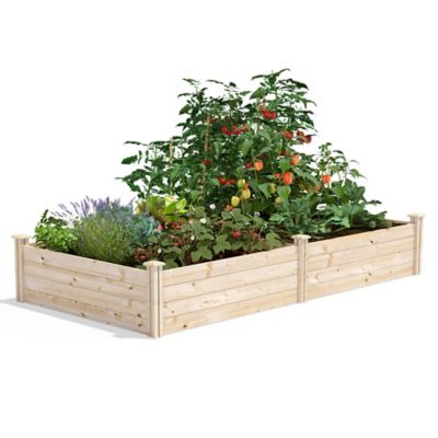 Greenes Fence Original Pine Raised Garden Bed, 4 ft. x 8 ft. x 14 in.