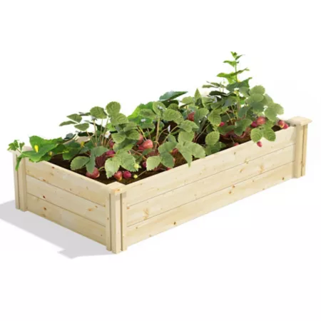 Greenes Fence Original Pine Raised Garden Bed 2 ft x 4 ft x 10.5 in. Raised Garden Beds