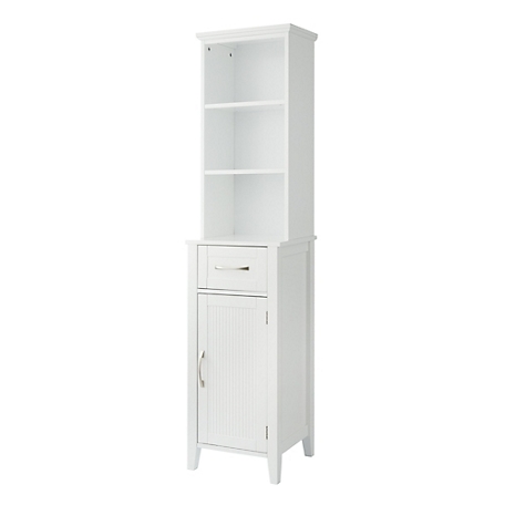 Teamson US Inc Elegant Home Fashions Newport Contemporary Wooden Linen Tower Cabinet
