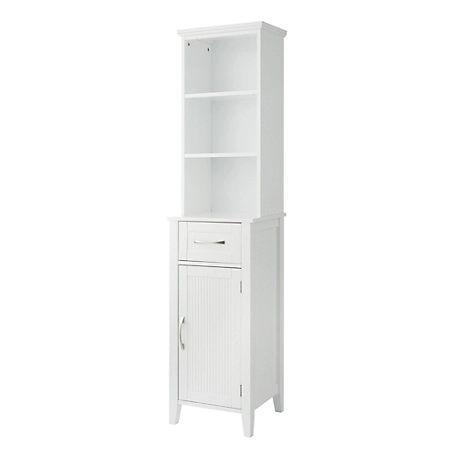 Teamson US Inc Elegant Home Fashions Newport Contemporary Wooden Linen Tower Cabinet